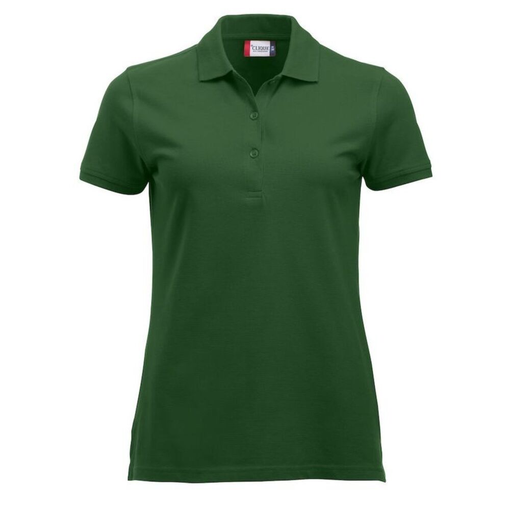 Clique Womens/Ladies Marion Polo Shirt / Bottle Green